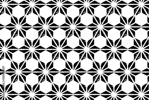 Seamless black and white geometric pattern. Tileable texture background.