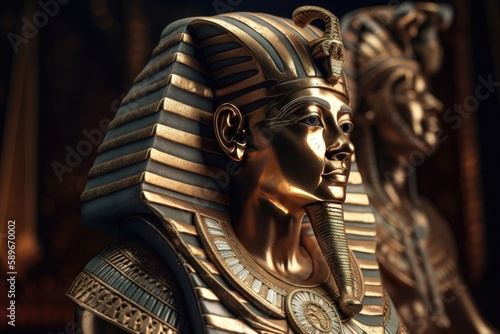 Egyptian mythology. AI generated