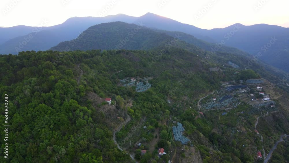 Hiking in the Verdant Mountains of Liguria - A Spectacular Drone's View Hiking in the Verdant Mountains of Liguria - A Spectacular Drone's View