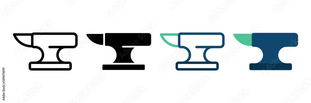 Anvil icon. sign for mobile concept and web design. vector illustration Anvil icon. sign for mobile concept and web design. vector illustration