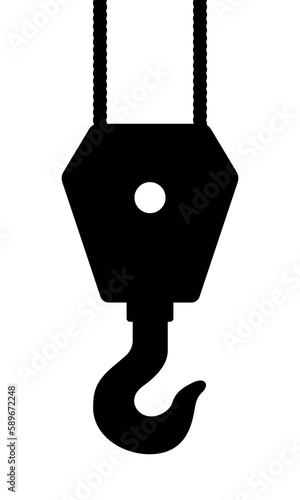 Crane silhouette hook