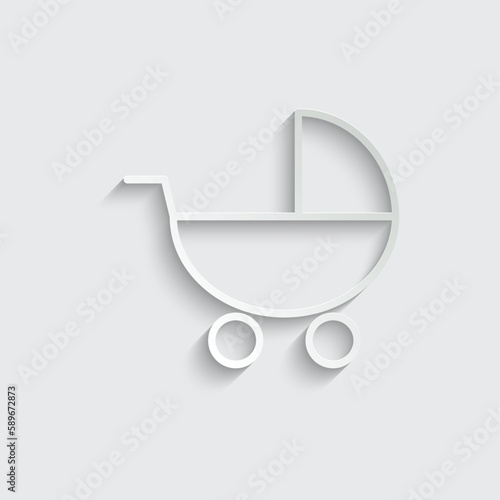 Baby carriage icon мусещк ышпт