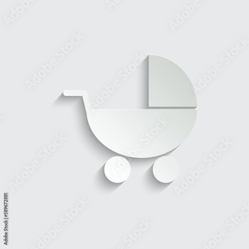 Baby carriage icon мусещк ышпт