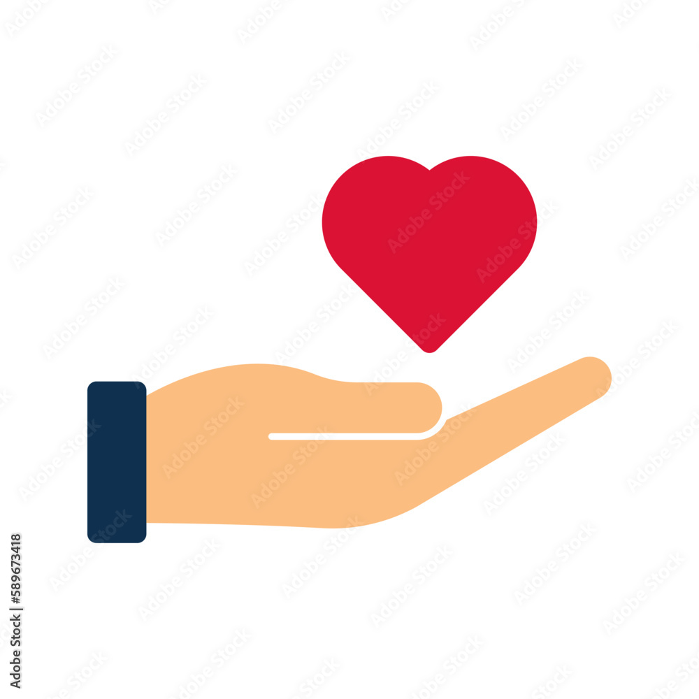 Charity icon. sign for mobile concept and web design. vector illustration Charity icon. sign for mobile concept and web design. vector illustration