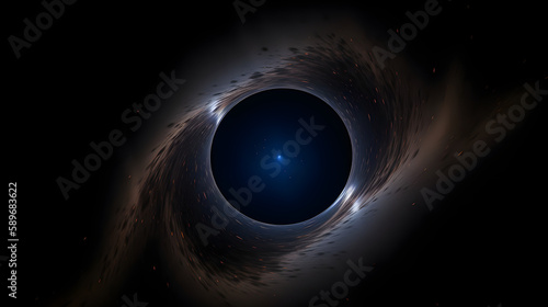 black hole in space generative ai