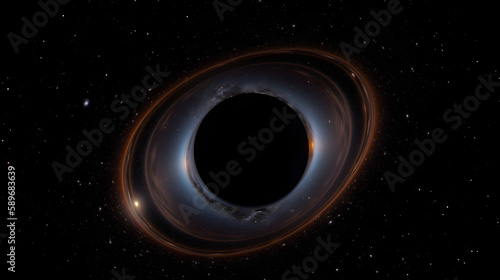 black hole in space generative ai