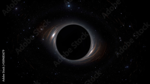black hole in space generative ai