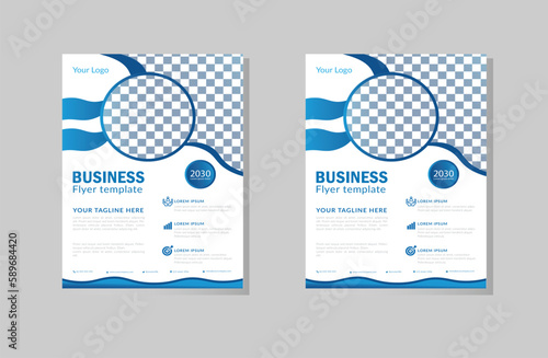 Corporate Business Flyer poster pamphlet brochure cover design layout background.