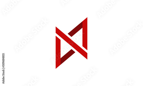 Creative Vector Illustration Business Logo Design. Letter N and Programming Symbol Combination