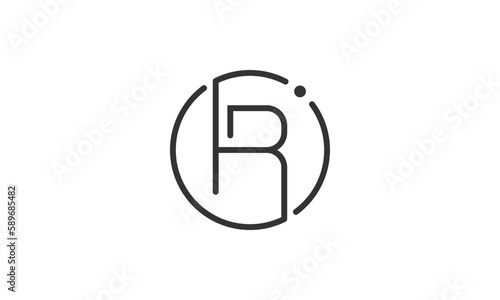 Creative Vector Illustration Business Logo Design. Initial Letter H and Letter R.