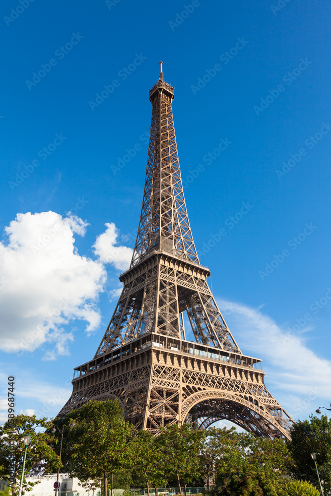 The eiffel tower in Paris - France 
