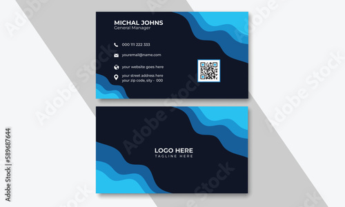 Modern and minimalist orange color business card layout, Business card, Visiting card, Template, Creative business card design, Official business card design