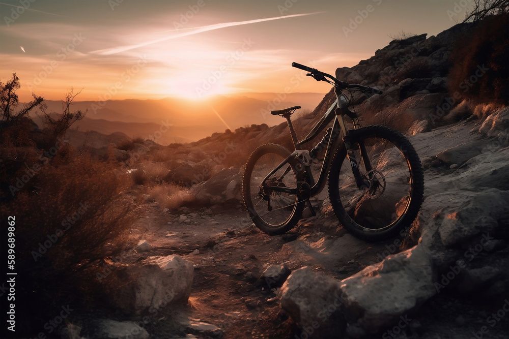 outdoor mountain biking, generative ai outdoor mountain biking, generative ai