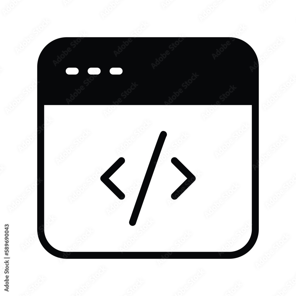 Web icon with white background stock illustration Web icon with white background stock illustration