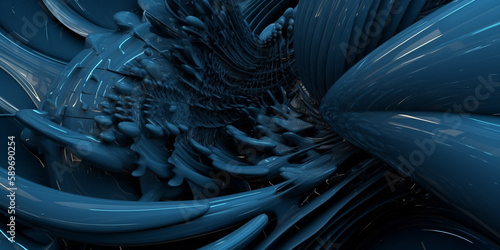 abstract fractal background  Generative AI  Generative  AI