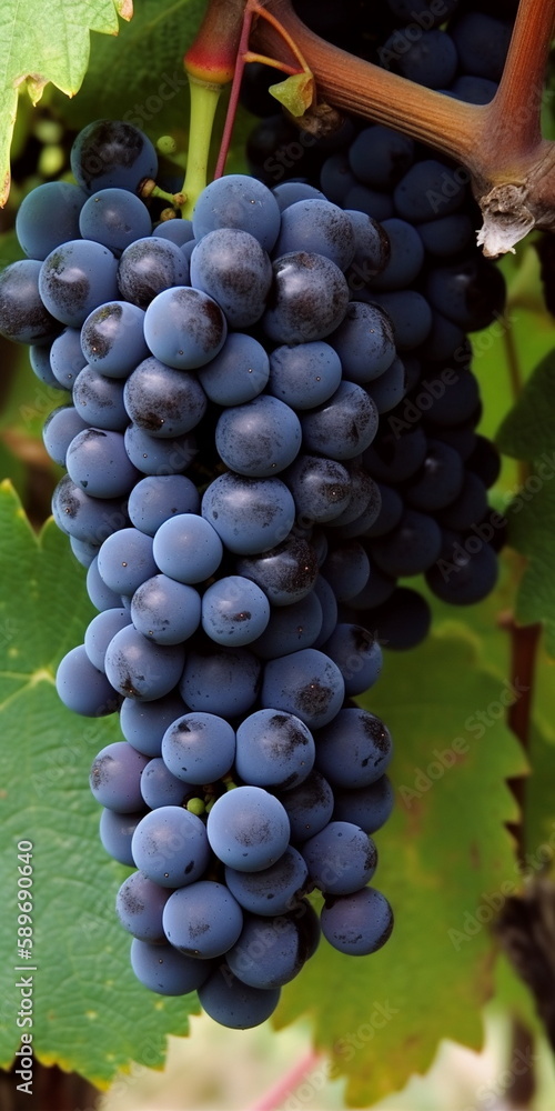 Fototapeta premium bunch of grapes, Generative AI, Generative, AI