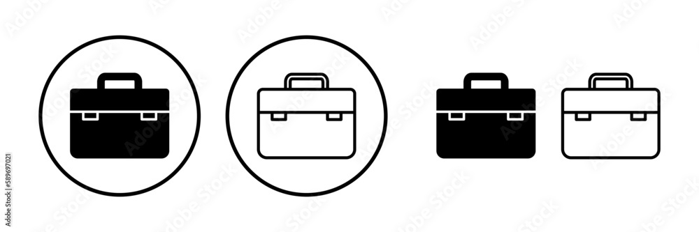 Briefcase icon vector. Portfolio vector icon. suitcase icon Briefcase icon vector. Portfolio vector icon. suitcase icon