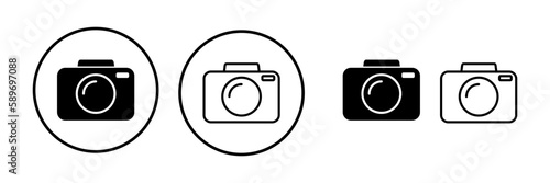 Camera Icon in trendy flat style isolated. Camera symbol web site design