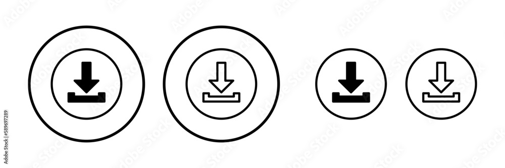 Download icon vector. Downloading vector icon Download icon vector. Downloading vector icon