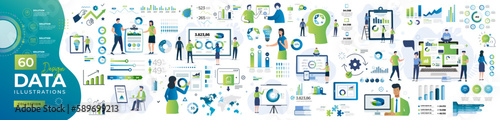Big data illustration collection