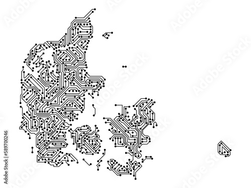 IT-Landkarte von Dänemark