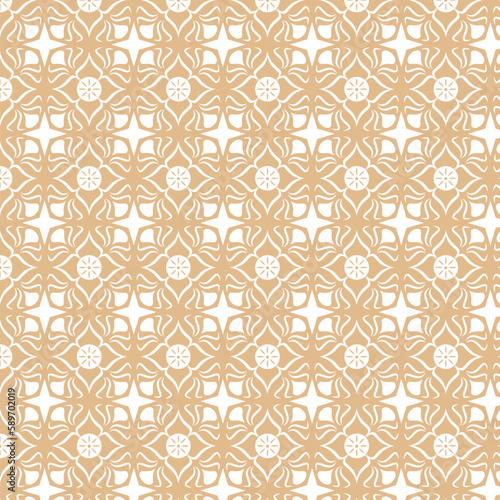 Luxury gold seamless pattern with elements vector design