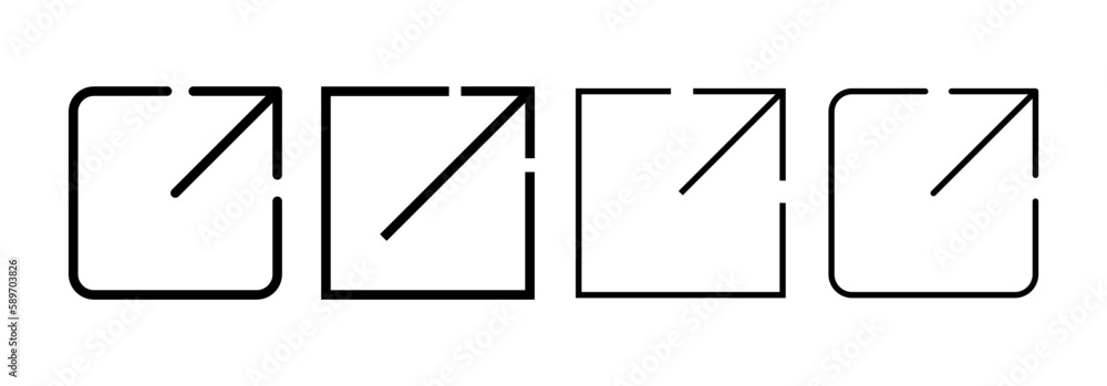 External link icon vector for web and mobile app. link sign and symbol. hyperlink symbol External link icon vector for web and mobile app. link sign and symbol. hyperlink symbol