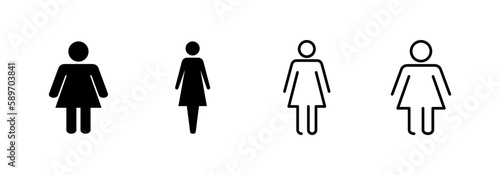Female icon vector for web and mobile app. woman sign and symbol