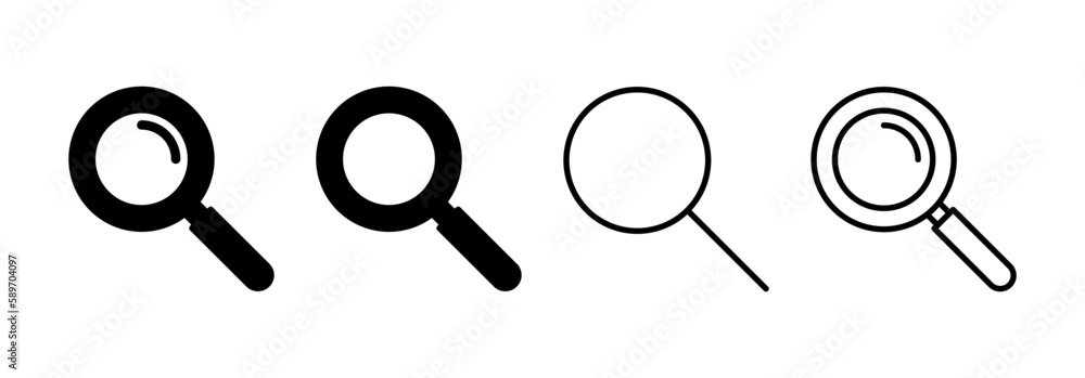 Search icon vector for web and mobile app. search magnifying glass sign and symbol Search icon vector for web and mobile app. search magnifying glass sign and symbol