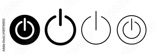 Power icon vector for web and mobile app. Power Switch sign and symbol. Electric power