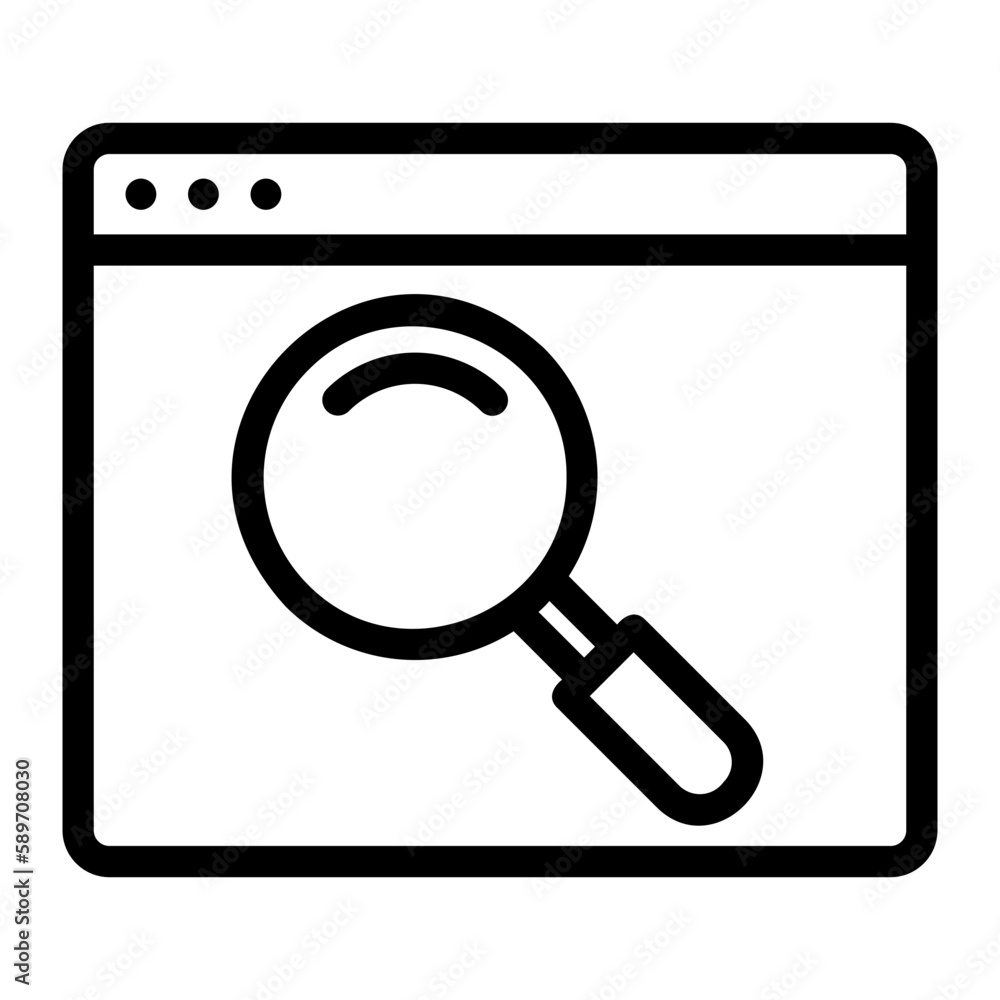 browser line icon browser line icon