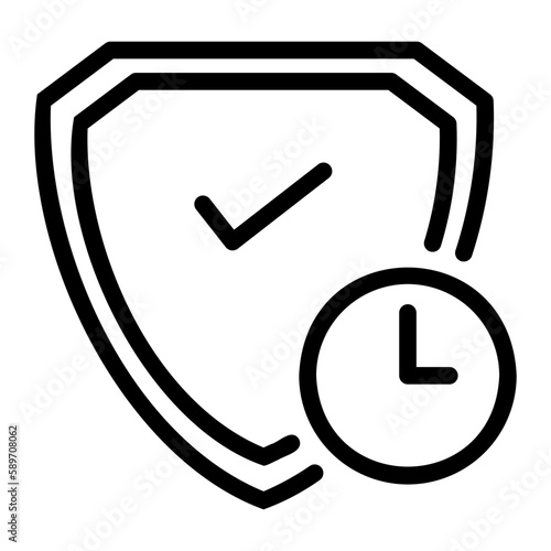 warranty period line icon