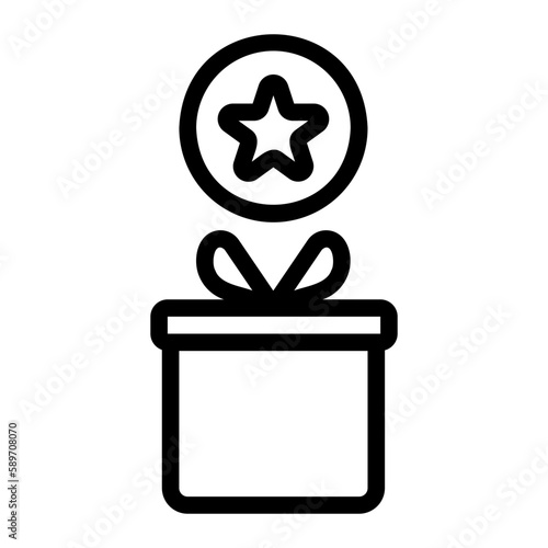redeem points line icon