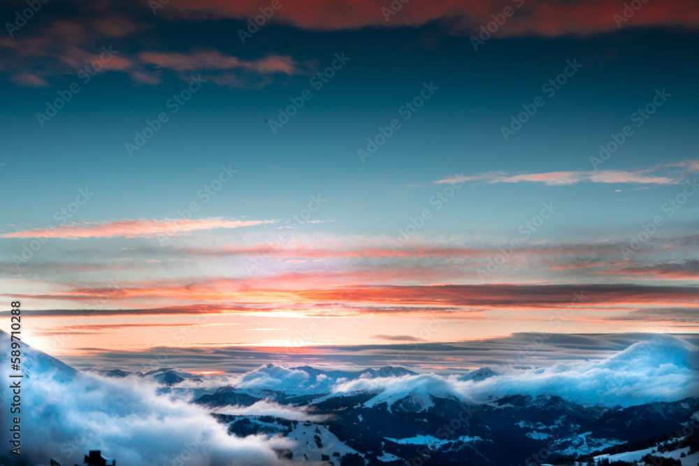 Avoriaz sunset Avoriaz sunset