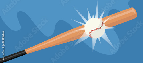baseball game on grass and dirt ground in the field, baseball bat and ball