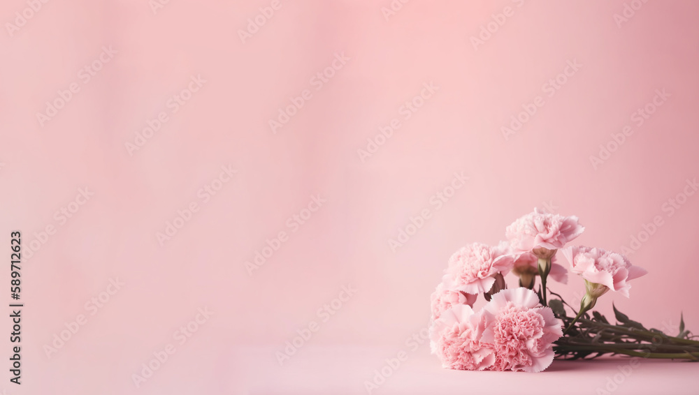 Light pink background with stunning pink roses and green stems. Ideal for Mother's Day, Valentine's Day and other romantic occasions. Light pink background with stunning pink roses and green stems. Ideal for Mother's Day, Valentine's Day and other romantic occasions.
