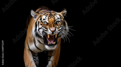 Bengal tiger. roaring, fierce and strong © The animal shed 274
