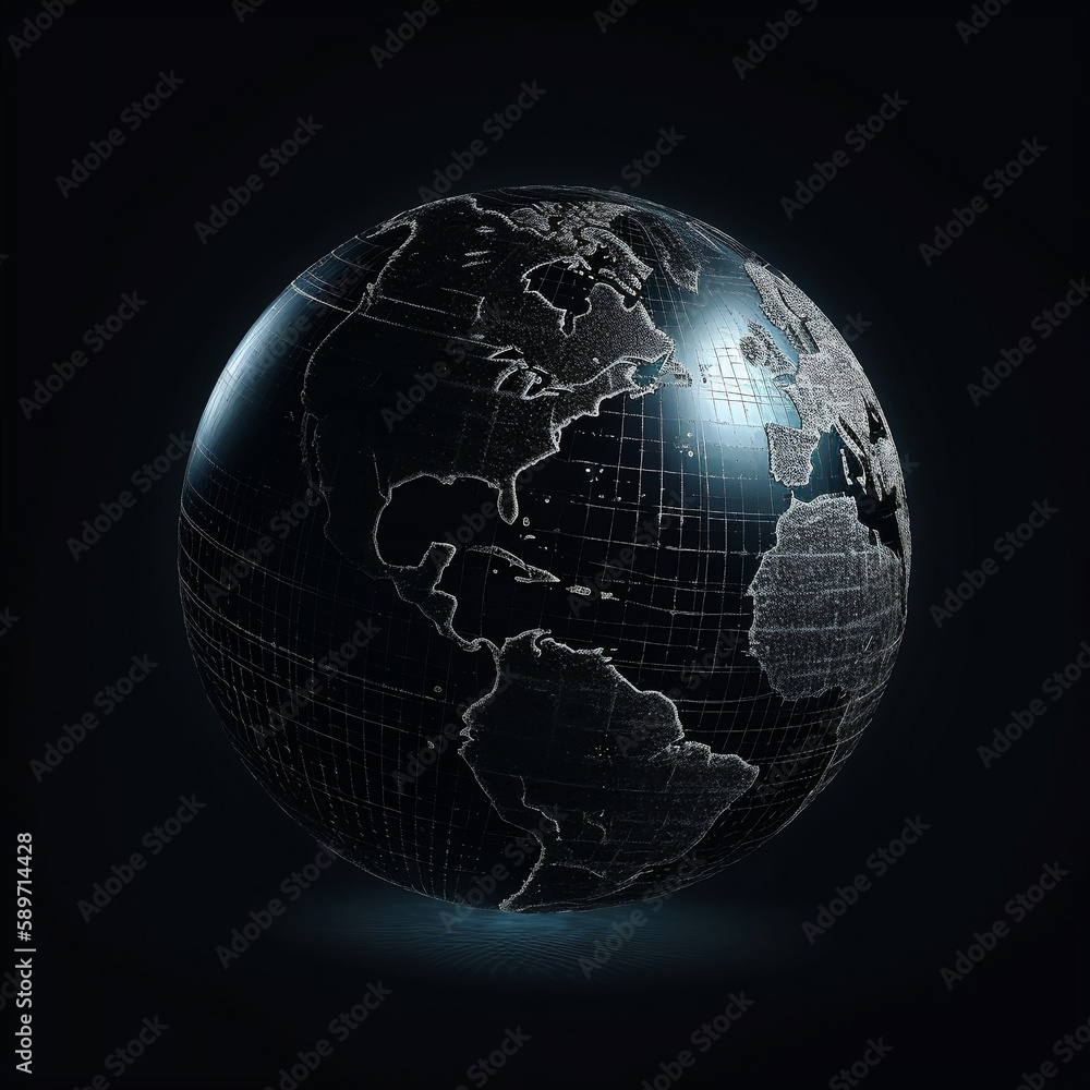 Digital image of the planet earth. Sphere. Digital image of the planet earth. Sphere.