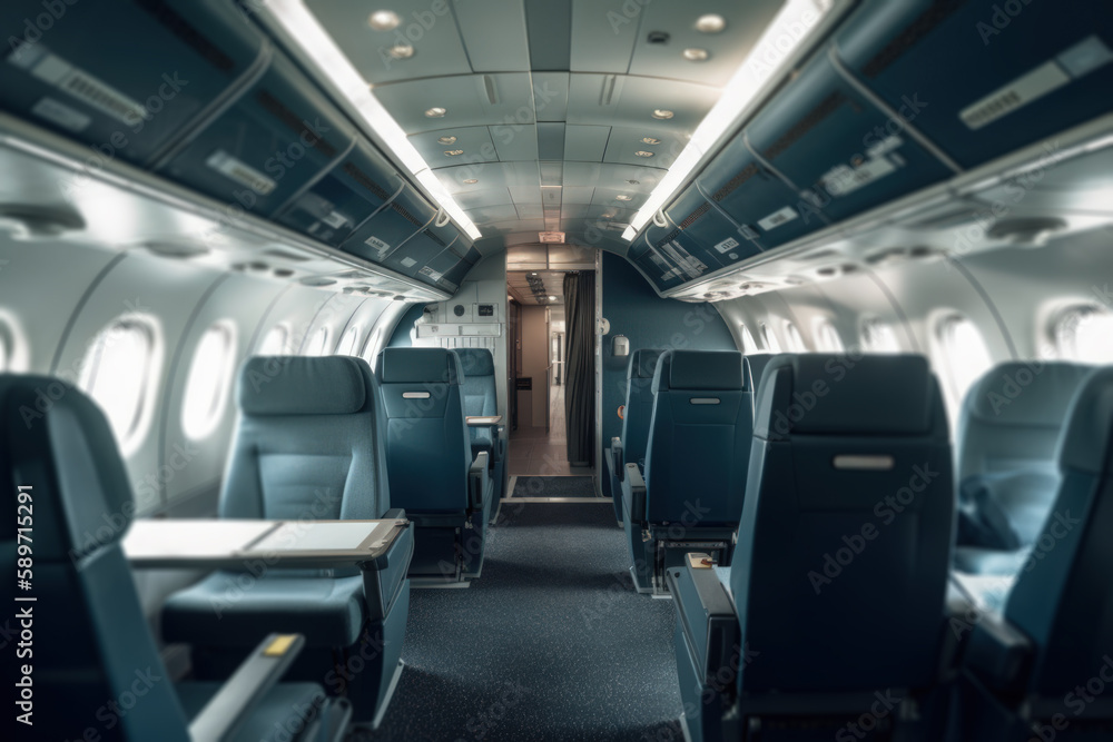 first class cabin airplane generative ai