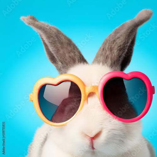 Bunny with sunglasses