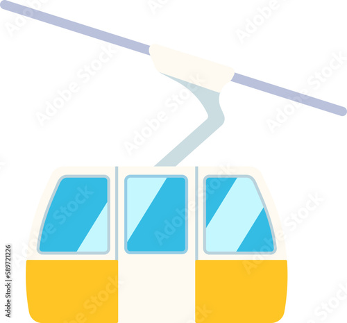 Cable car up mountain Travel Trip Plan Tourism Transportation Flat