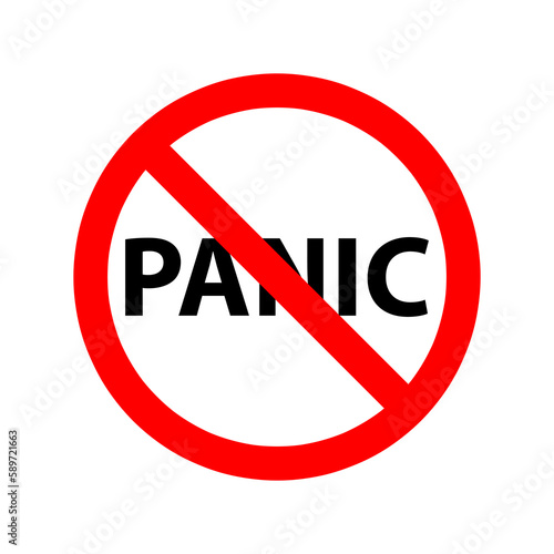 don't panic symbol illustration vector on white background..eps Free Download don't panic symbol illustration vector on white background..eps - GFXLoad