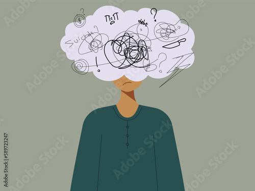 depressed person with suicidal thought