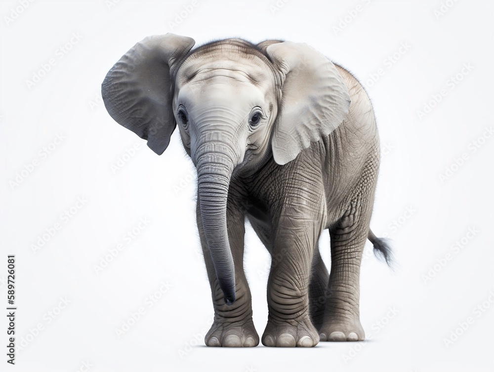 Obraz premium elephant isolated on white