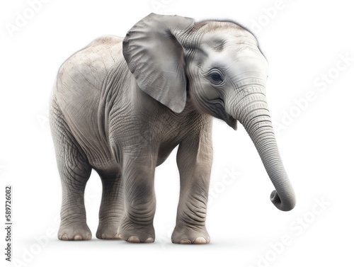 elephant isolated on white