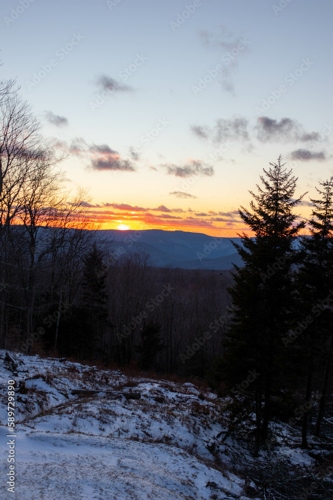Telephoto View of West Virginia Mountains at Sunset Telephoto View of West Virginia Mountains at Sunset