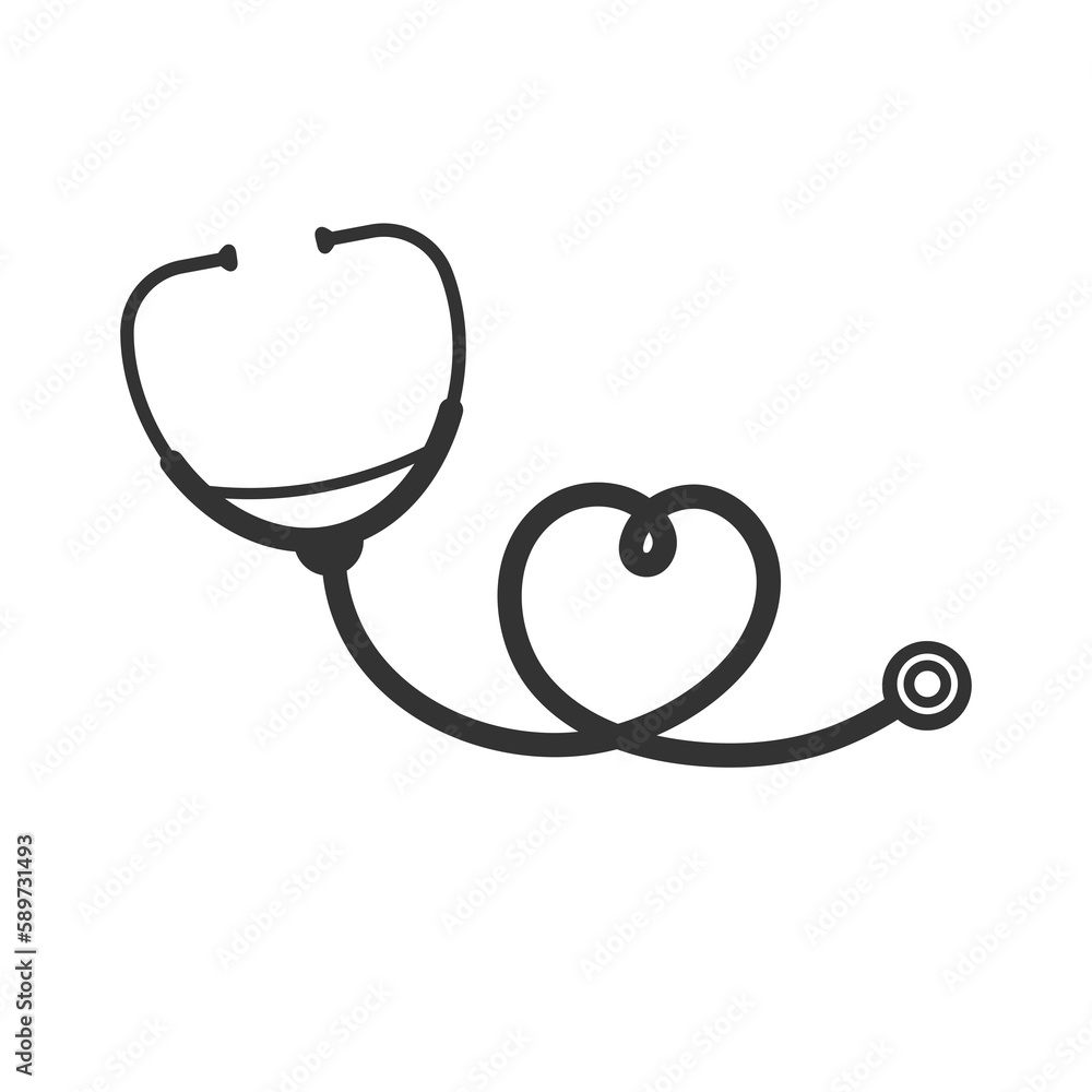 medical stethoscope of nurse and doctor to examine the patient's body medical stethoscope of nurse and doctor to examine the patient's body