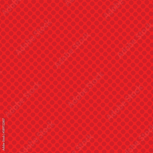 Red polka dots pattern vector background isolated on square template