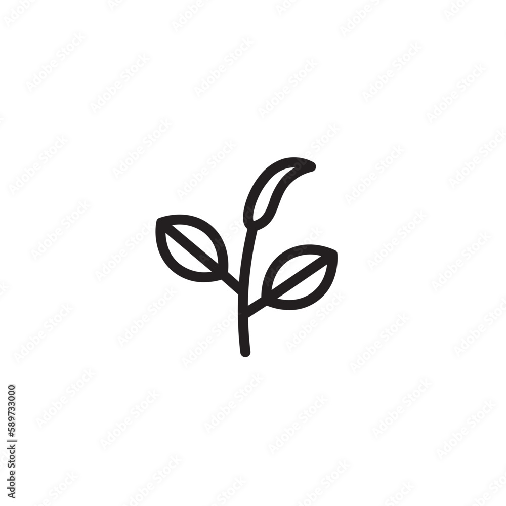 Nature Organic Plant Outline Icon Nature Organic Plant Outline Icon