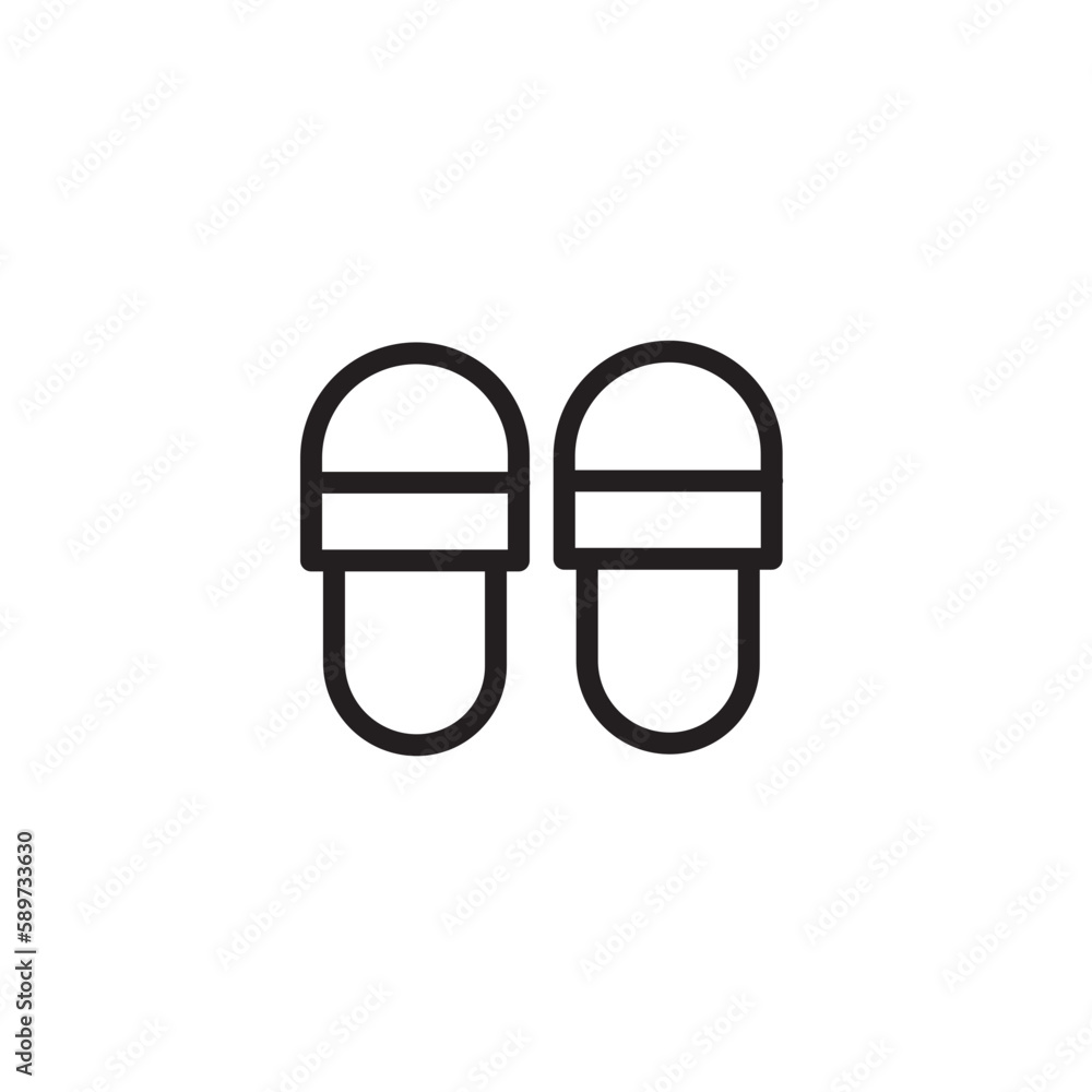 Foot Pedestal Sandal Outline Icon Foot Pedestal Sandal Outline Icon